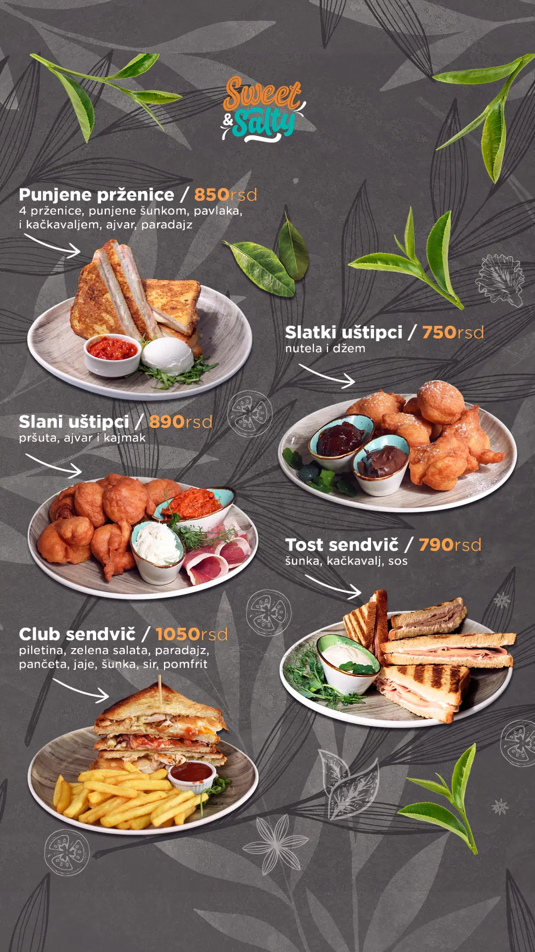 Meni restorana Sweet & Salty – strana 2 od 20