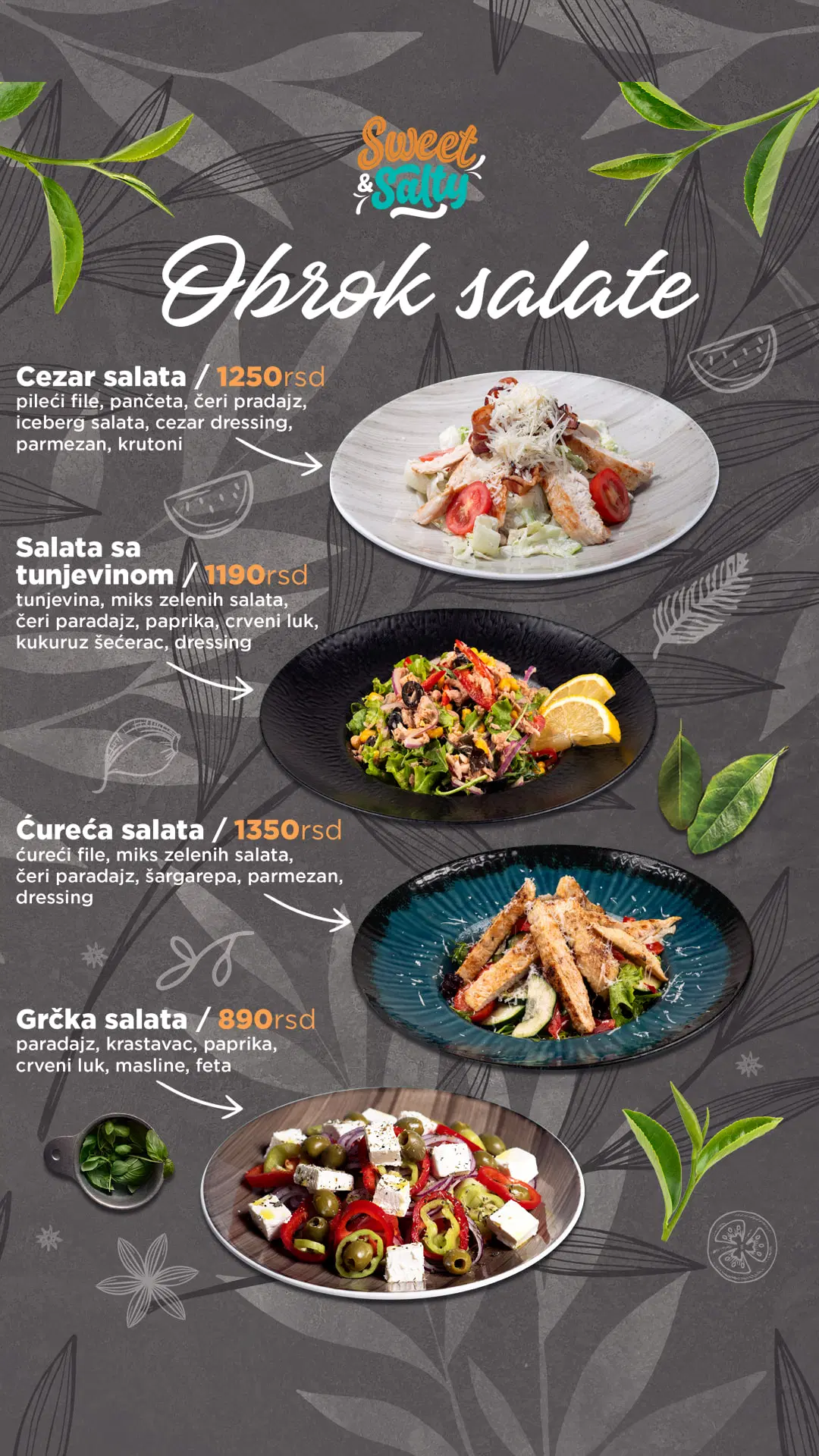 Meni restorana Sweet & Salty – strana 3 od 20