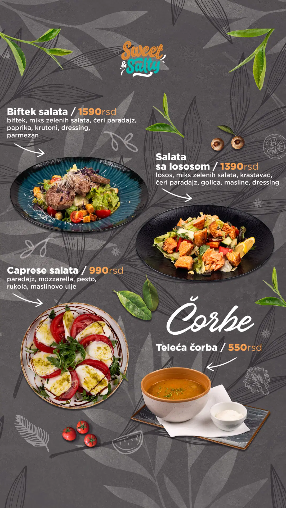 Meni restorana Sweet & Salty – strana 4 od 20